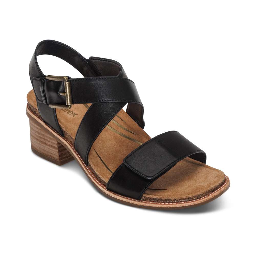 Kristin Arch Support Block Heel - Black