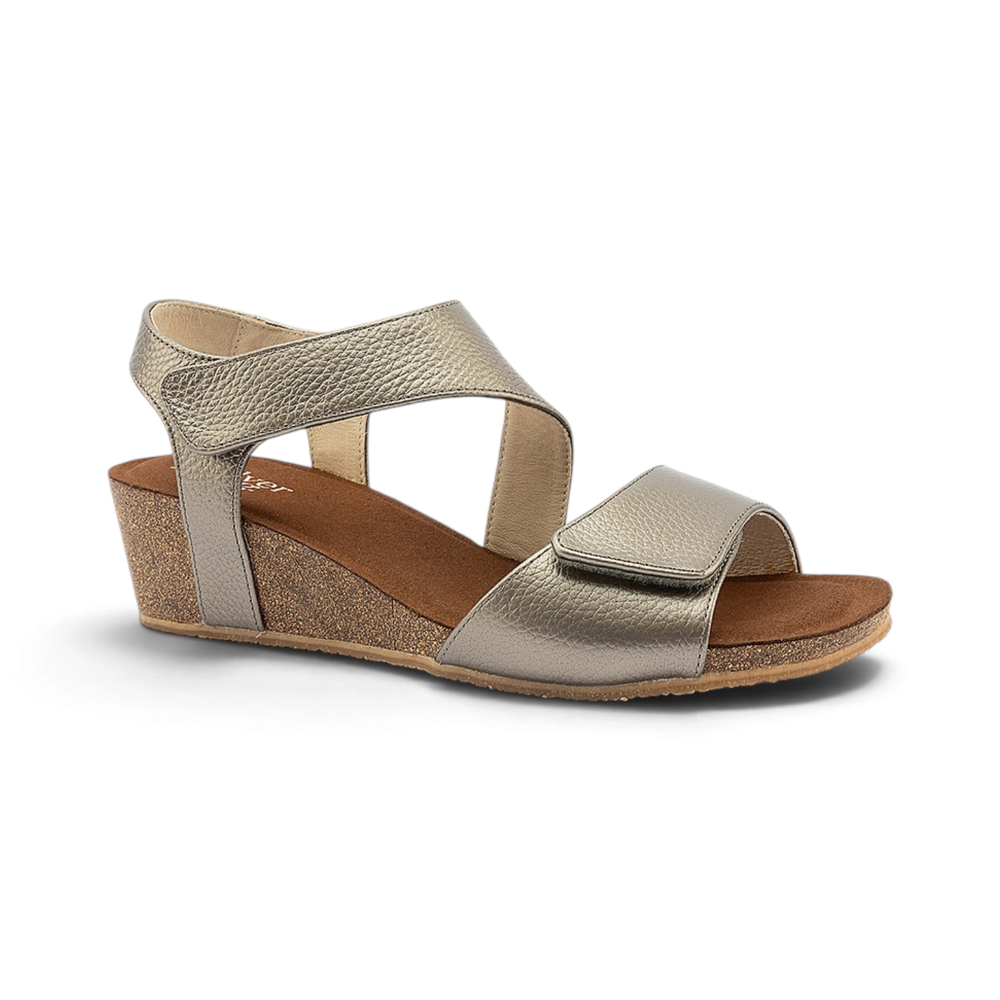 Kyra Wedge - Pebble Pewter