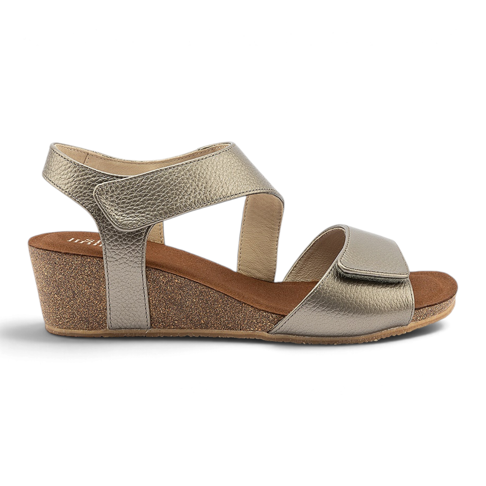 Kyra Wedge - Pebble Pewter