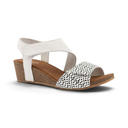 Kyra Combo Wedge - White