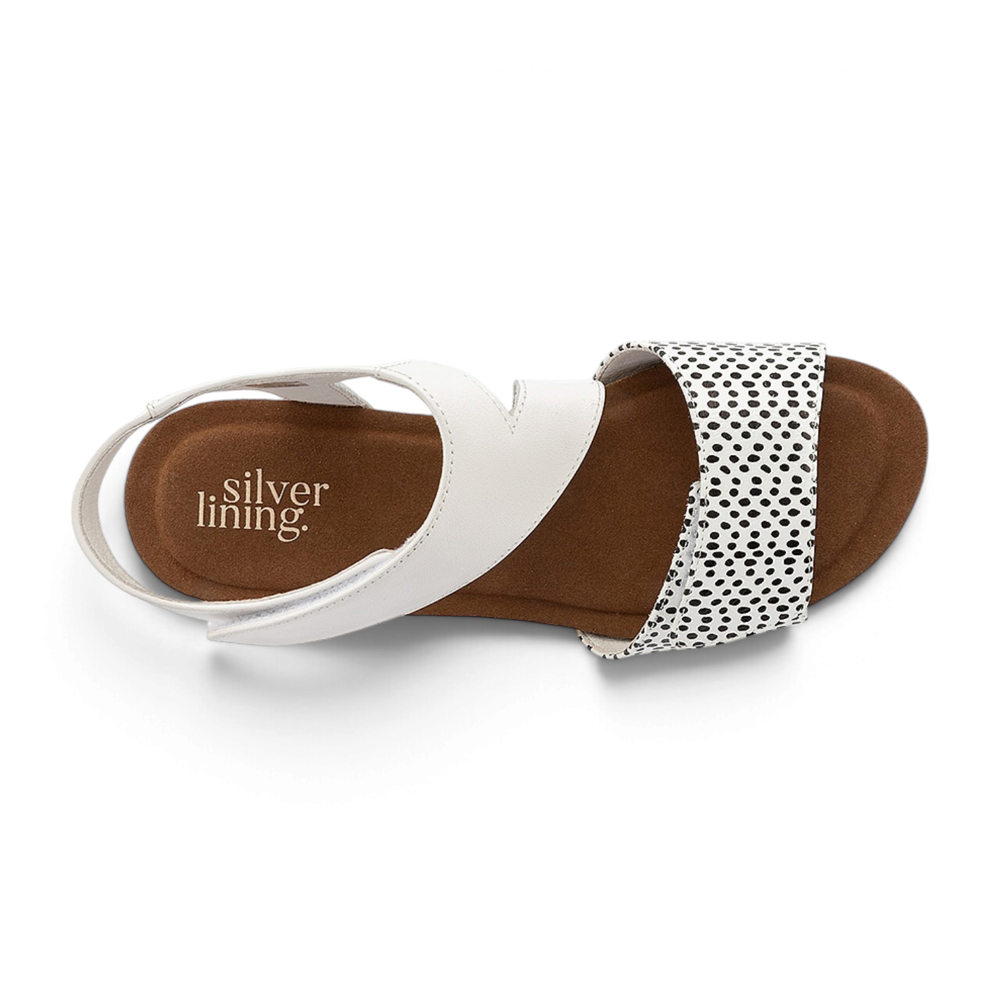 Kyra Combo Wedge - White