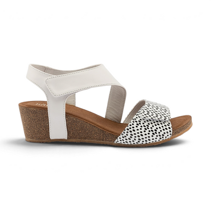 Kyra Combo Wedge - White