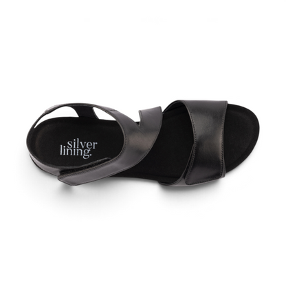 Kyra Wrap Wedge - Black