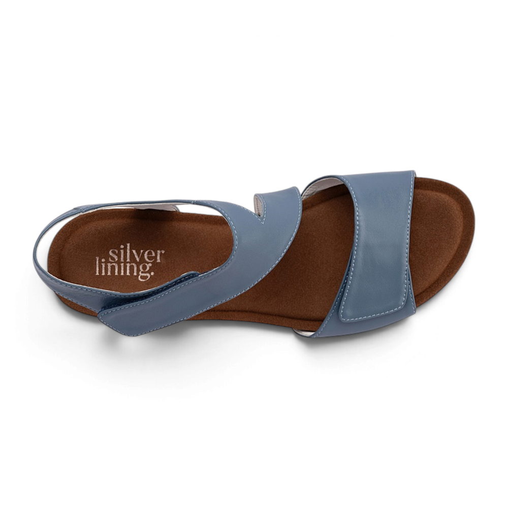 Kyra Wrap Wedge - Denim