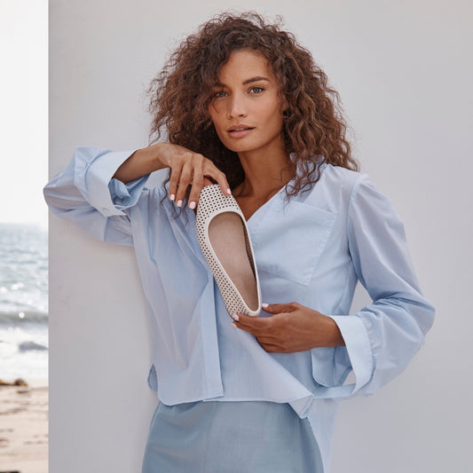 Lifestyle image for Orinda Perf Ballet Flat - Off White