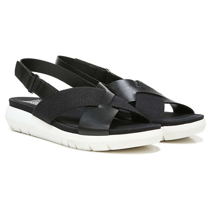 Lilac Back Strap Sandal - Black