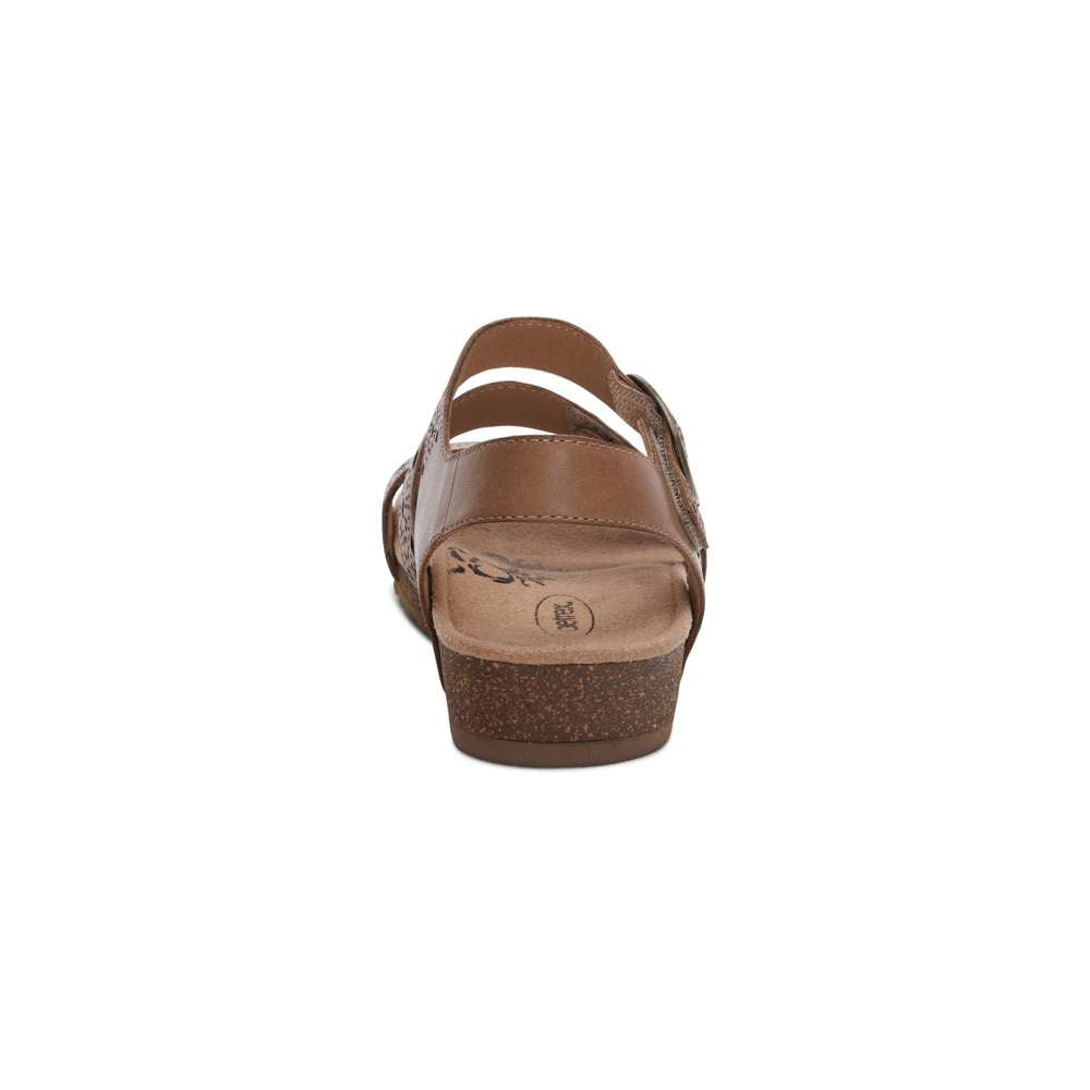 Lilly Strapped Sandal - Taupe Cutout
