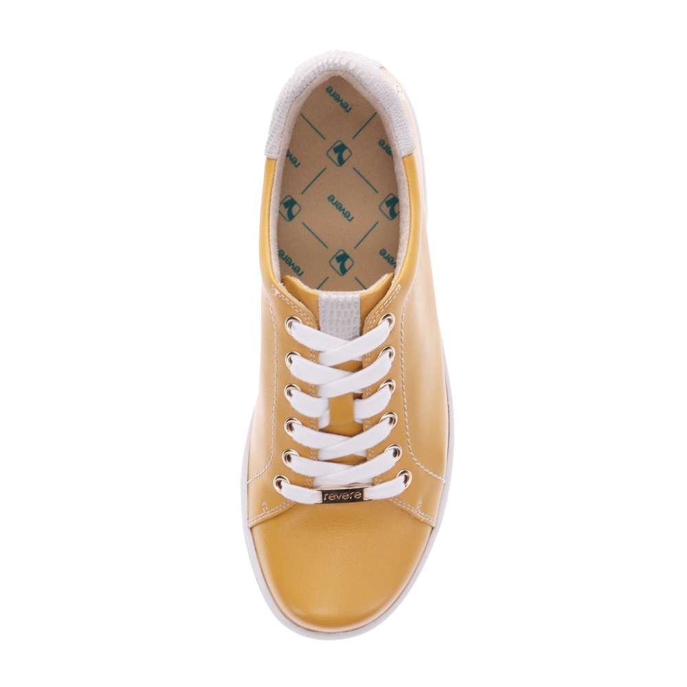 Limoges Lace-Up Casual Sneaker - Mustard French