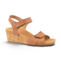 Lucy Embossed Wedge - Tan