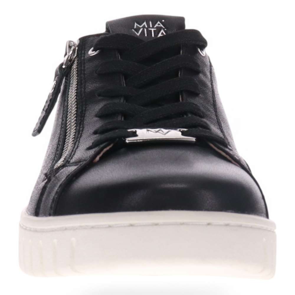 Luna Zip Casual Sneaker - Black