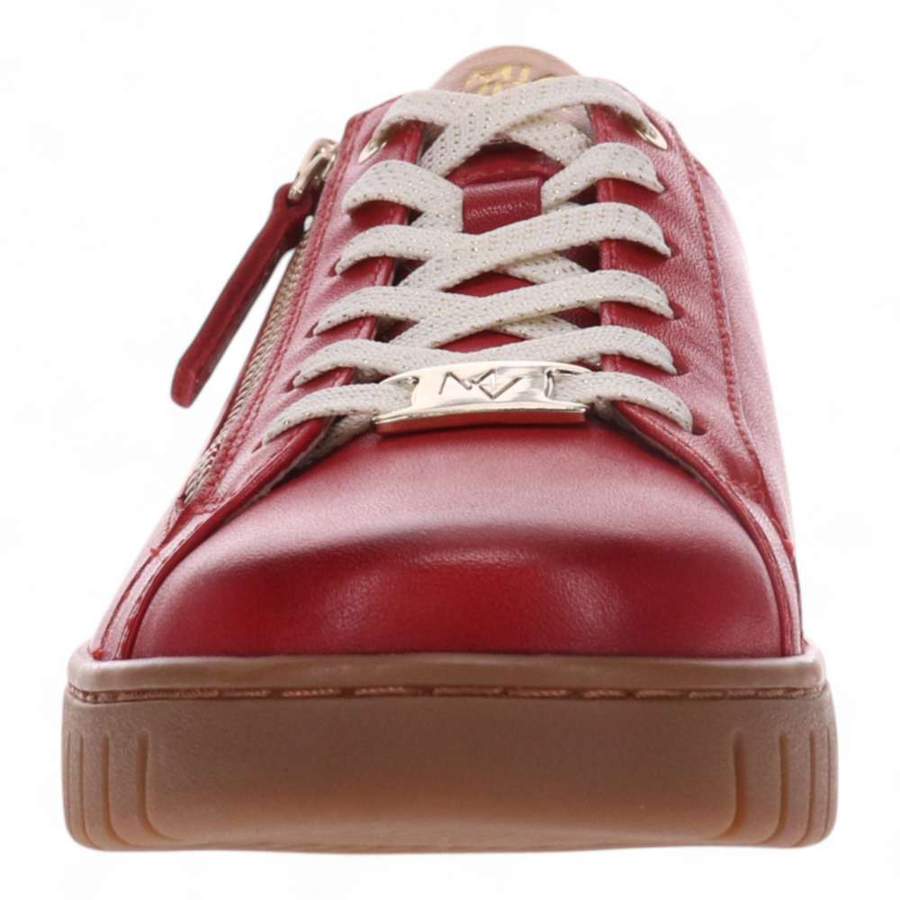 Luna Zip Casual Sneaker - Ruby Red