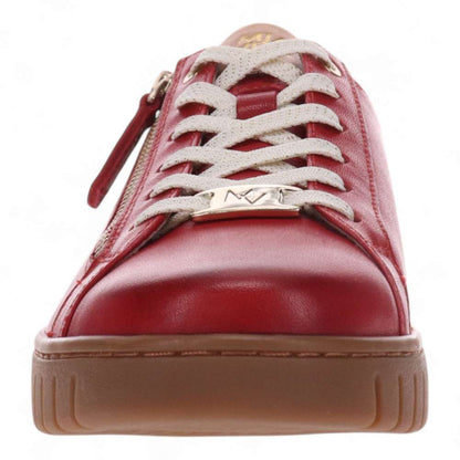 Luna Zip Casual Sneaker - Ruby Red