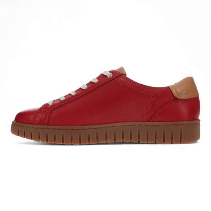Luna Zip Casual Sneaker - Ruby Red
