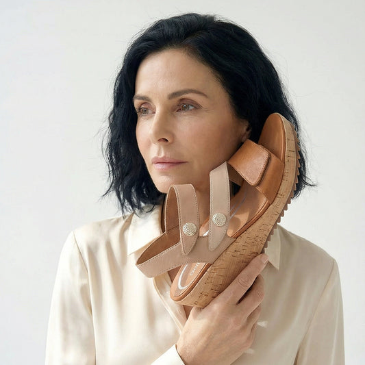 Lifestyle image for Madelyn Wedge - Ginger Multi