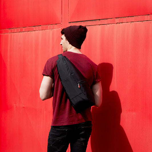Lifestyle image for Microfibre Backpack - Black