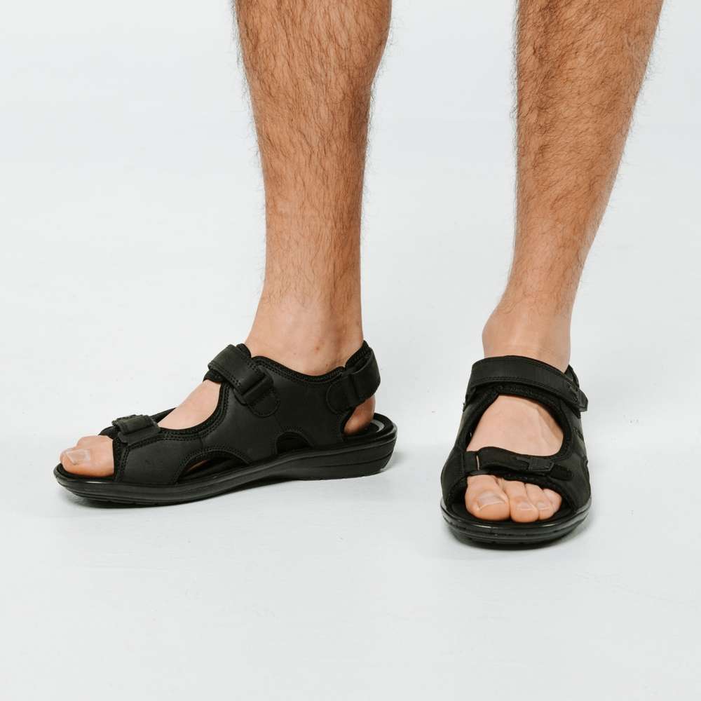 Montana 2 Back Strap Sandal - Oiled Black