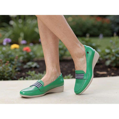 Monte Carlo Wedged Loafer - Emerald