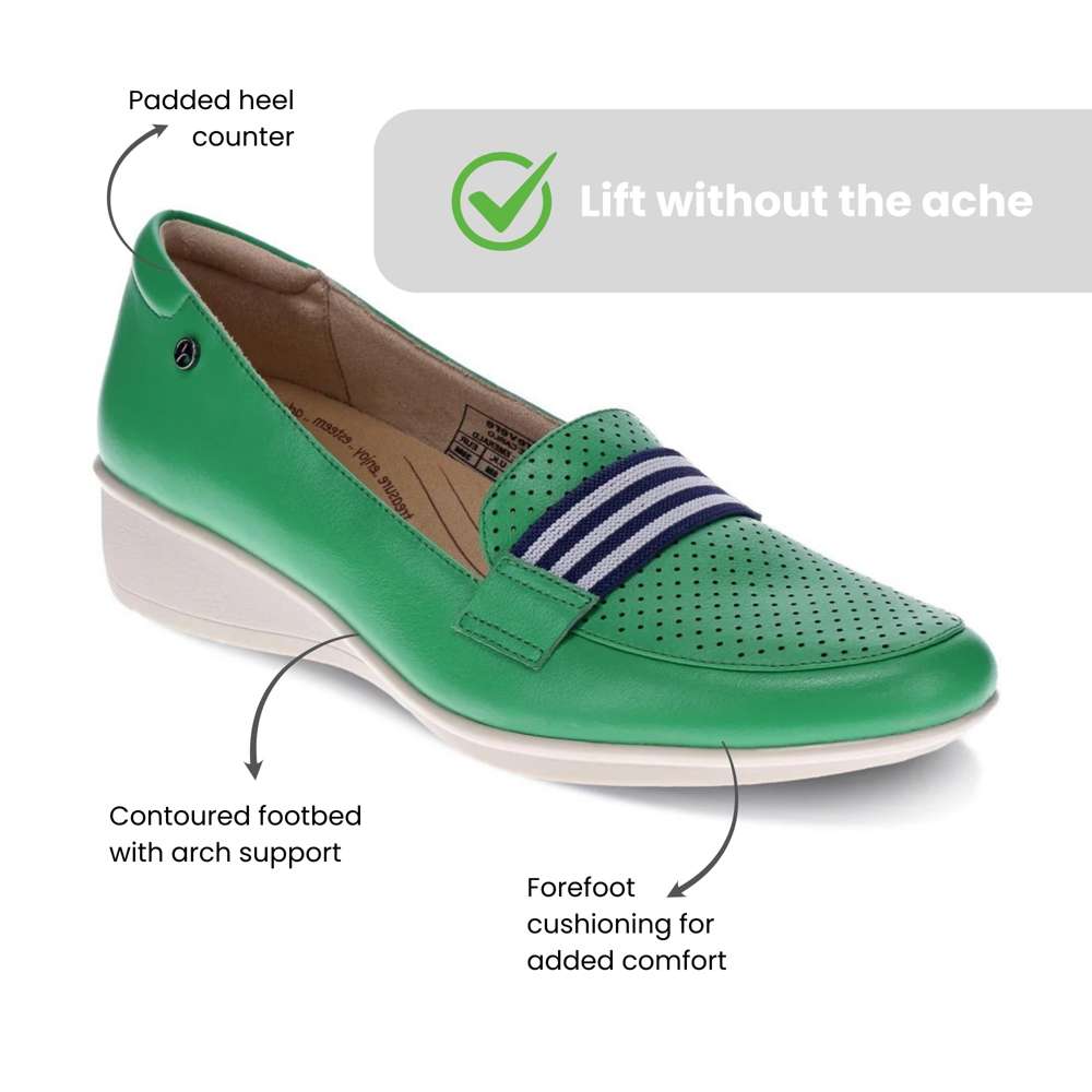 Monte Carlo Wedged Loafer - Emerald