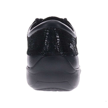 Alberta Lace-Up Casual Sneaker - Black Lizard