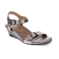 Nadia Wedge Sandal - Pewter