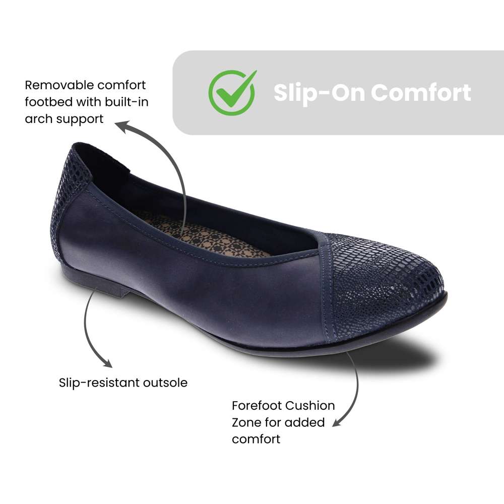 Nairobi Ballet - Sapphire/Navy Lizard