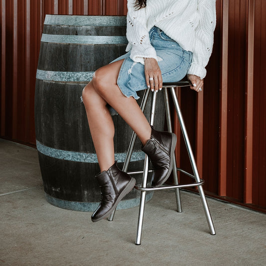 Lifestyle image for Nina II Zip Boot - Chocolate