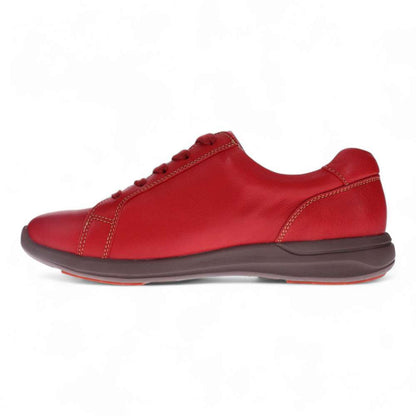 North Leather Zip Casual Sneaker - Ruby Red