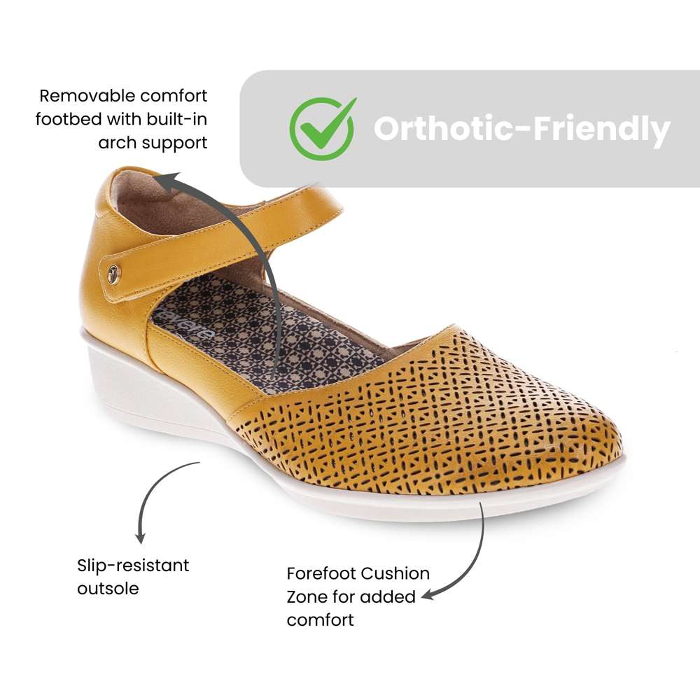 Osaka Mary-Jane - Mustard French Laser