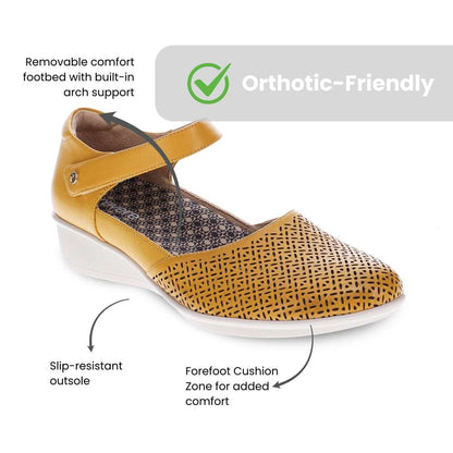 Osaka Mary-Jane - Mustard French Laser