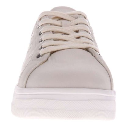 Paisley Floral Lace-Up Casual Sneaker - Beige/Patch