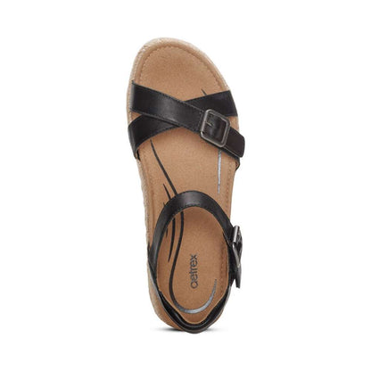 Paula Platform Sandal - Black