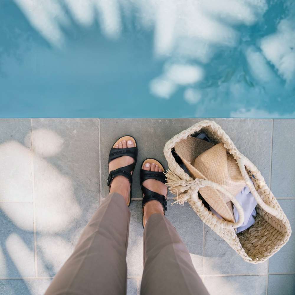 Rio Slide - Onyx/Black Lizard