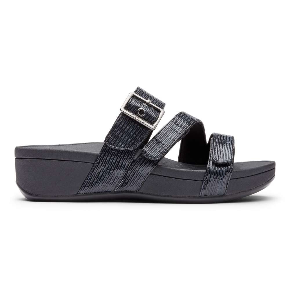 Rio Platform Sandal - Black Woven