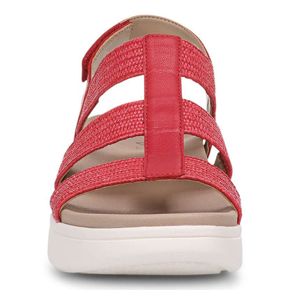Sabrina Flatform Sandal - Varsity Red Leather
