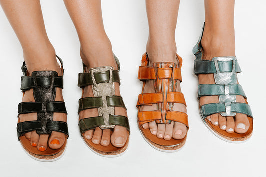 Lifestyle image for Santorini Gladiator Sandal - Denim