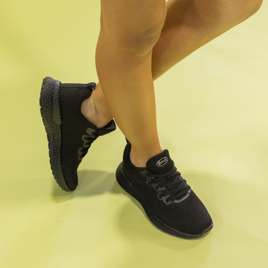 Lifestyle image for Maisie Lace-Up Active Sneaker - Black