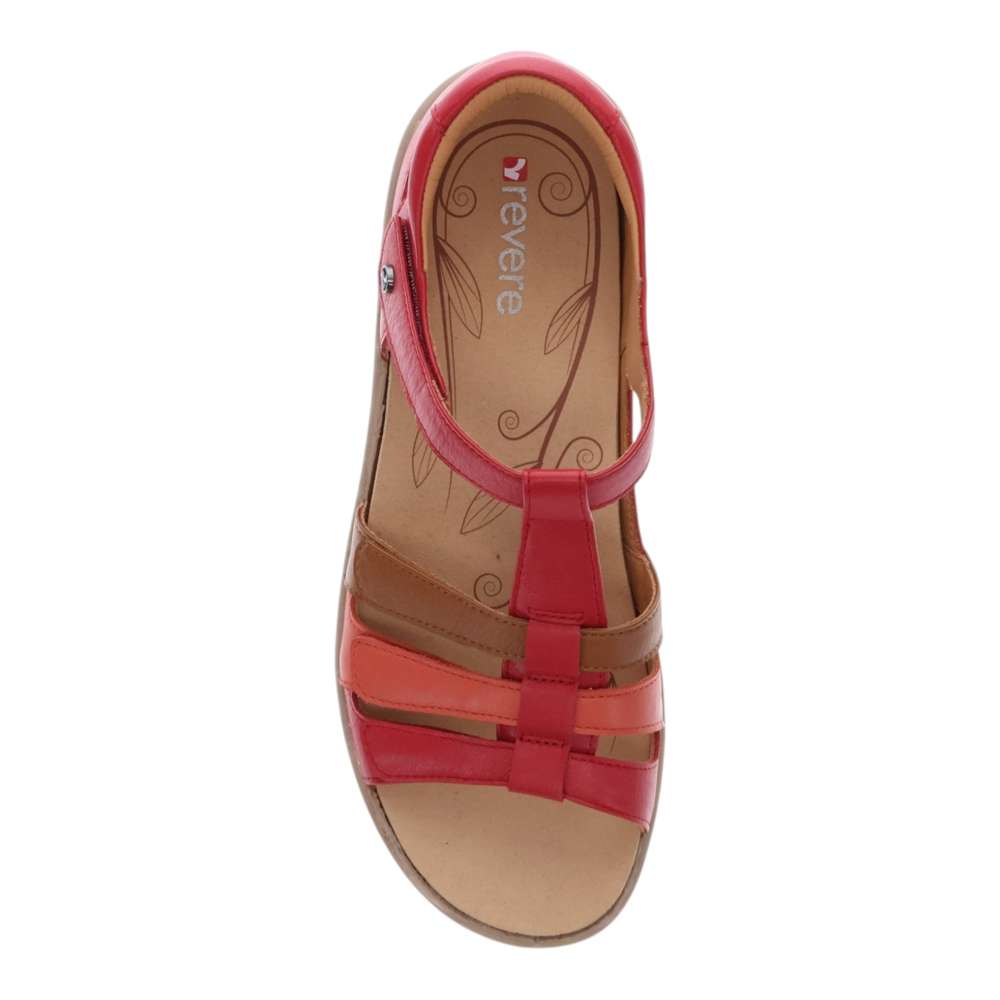 Seville Sandal - Ruby Red Multi