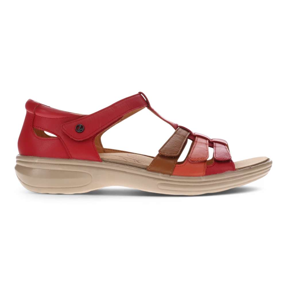 Seville Sandal - Ruby Red Multi