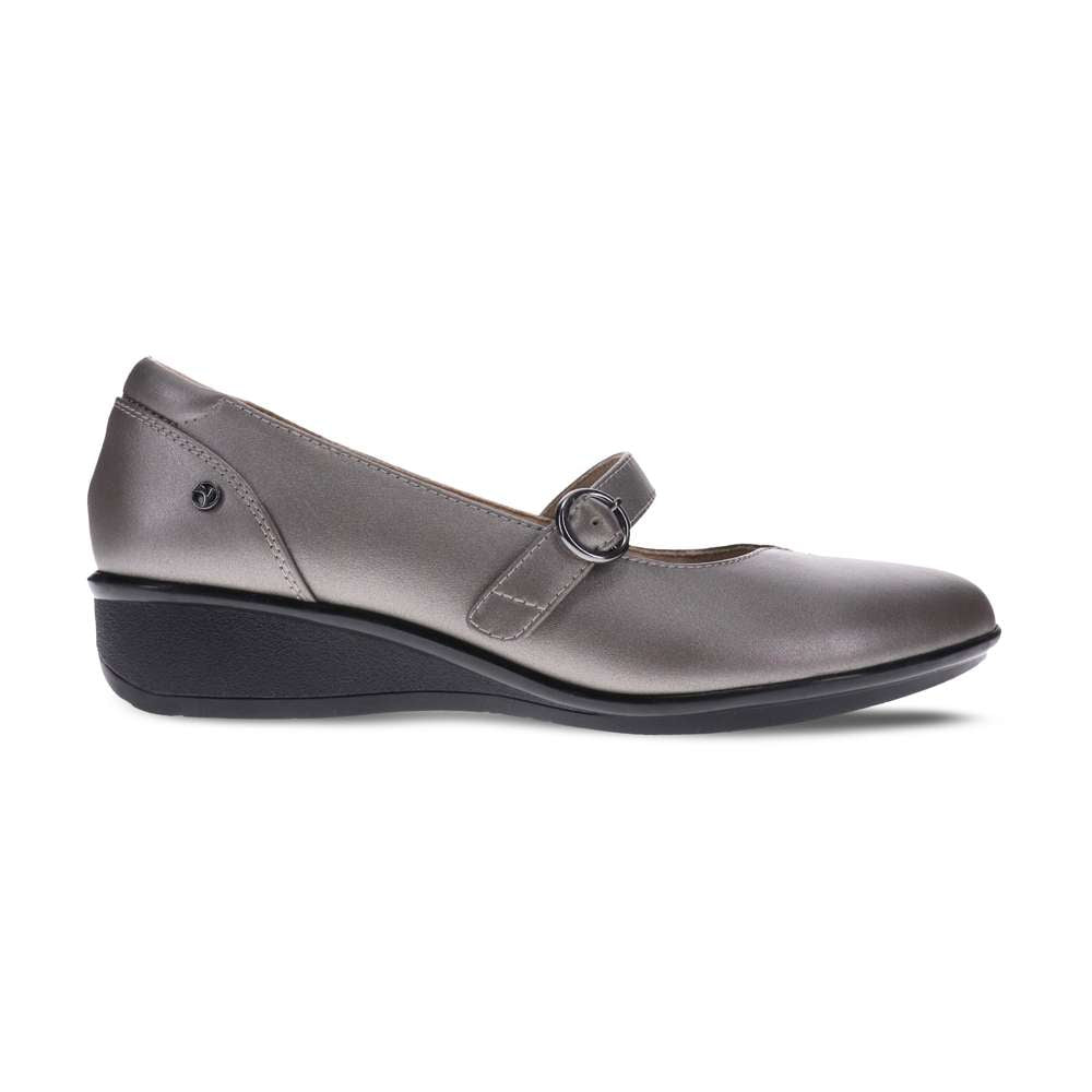 Sicily Wedged Mary-Jane - Slate