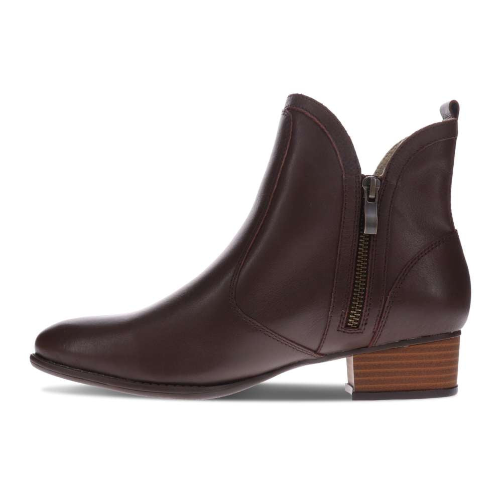 Siena II Zip Ankle Boot - Chocolate