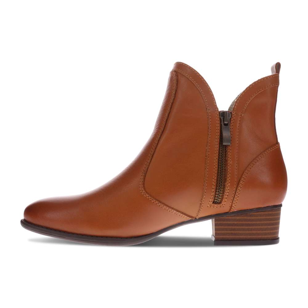 Siena II Zip Ankle Boot - Tan