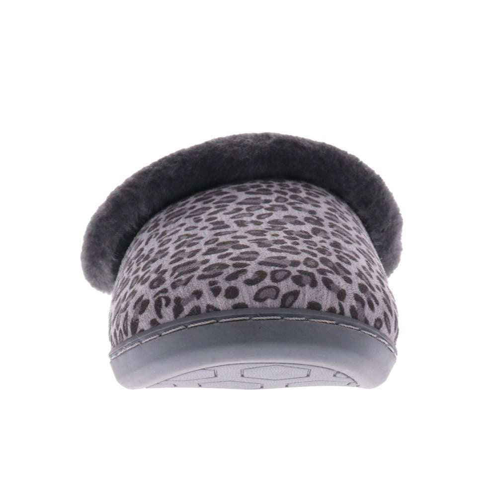 Snooze II Slipper - Grey Leopard