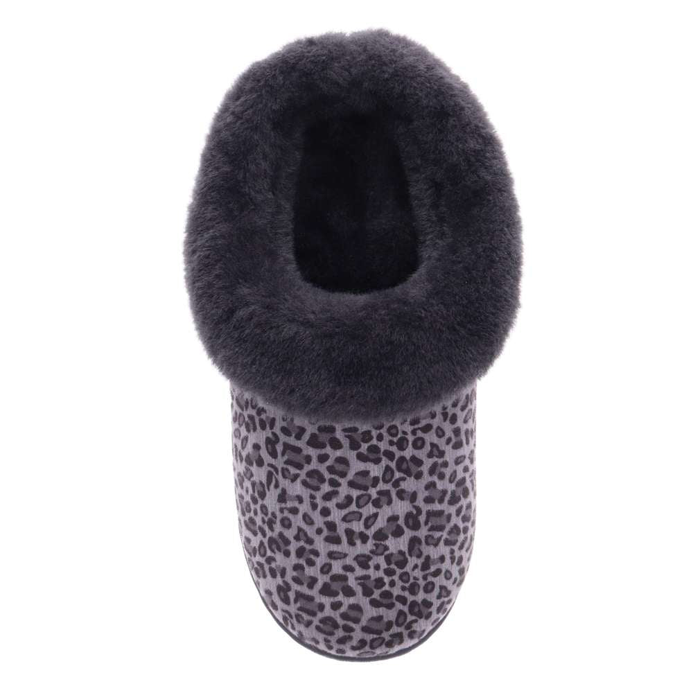 Snooze II Slipper - Grey Leopard