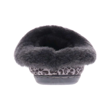 Snooze II Slipper - Grey Leopard