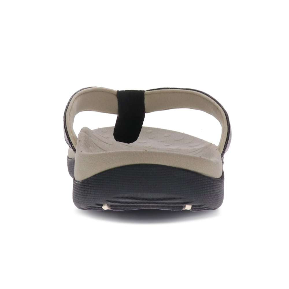 Sonoma Linen Toe Post Sandal - Black