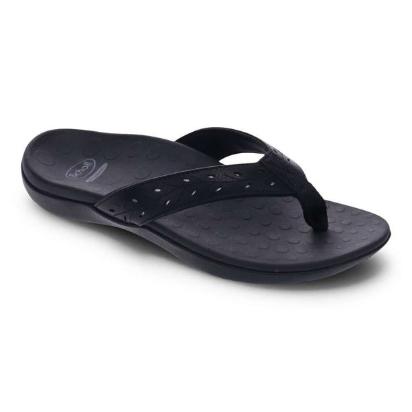 Sonoma Perf Toe Post Sandal - Black