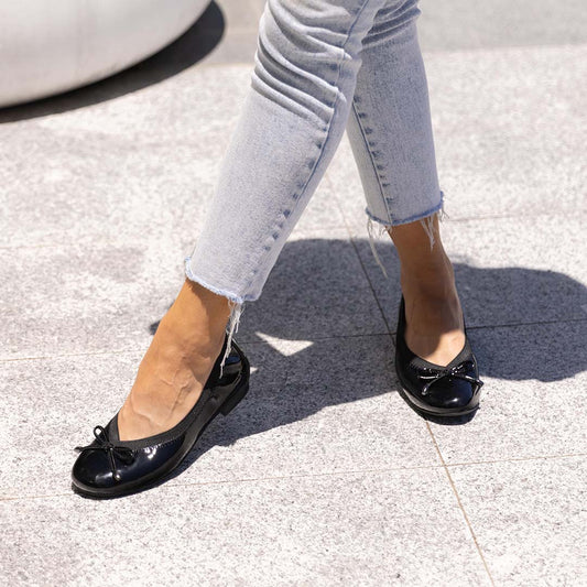 Lifestyle image for Sophie Flat - Black Patent