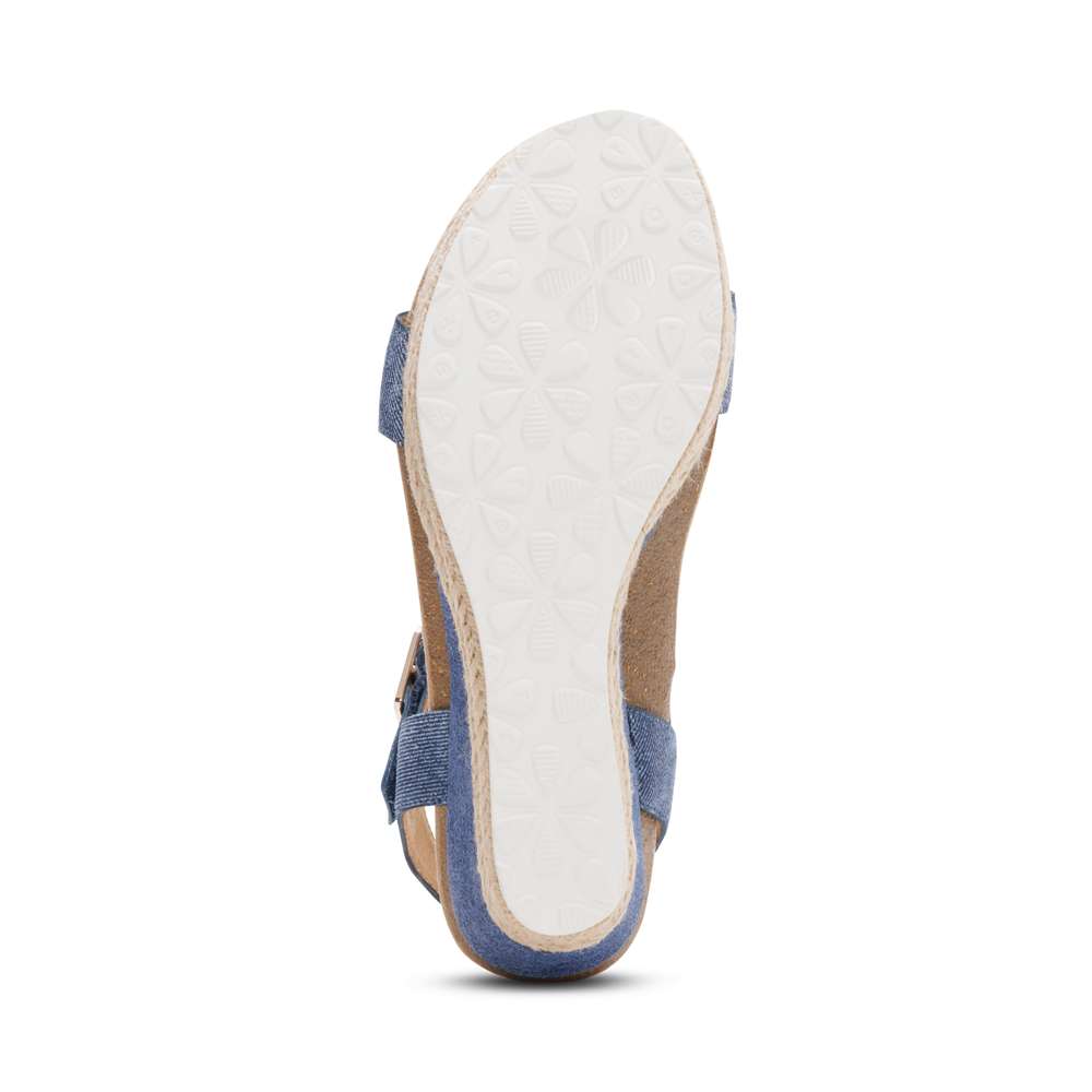Sydney Espadrille Wedge - Denim