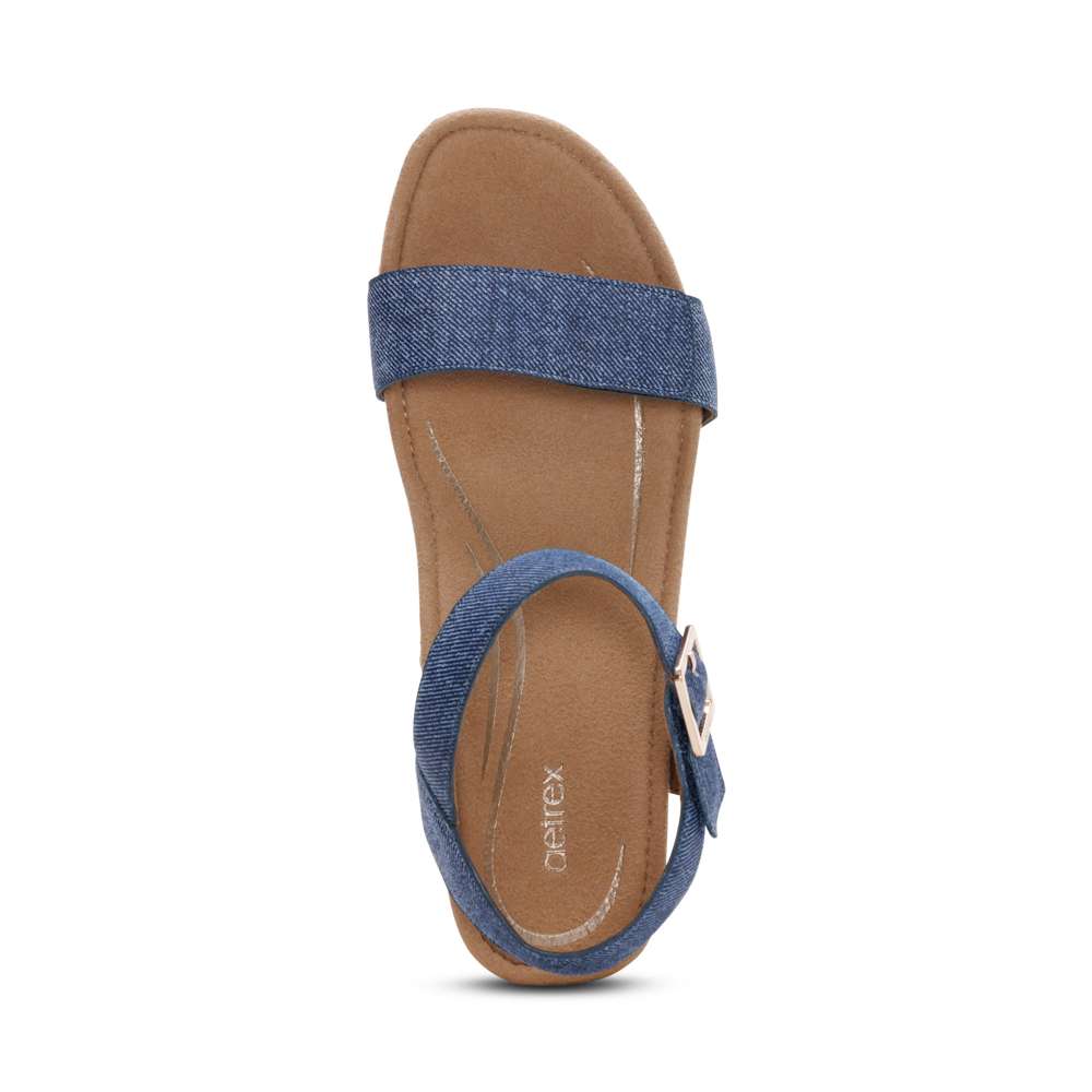 Sydney Espadrille Wedge - Denim