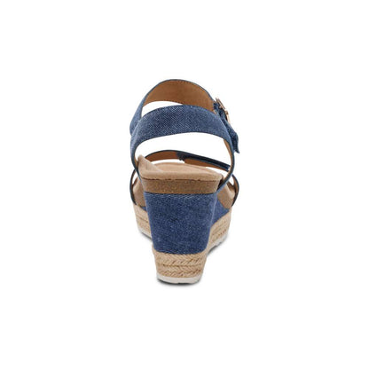 Sydney Espadrille Wedge - Denim